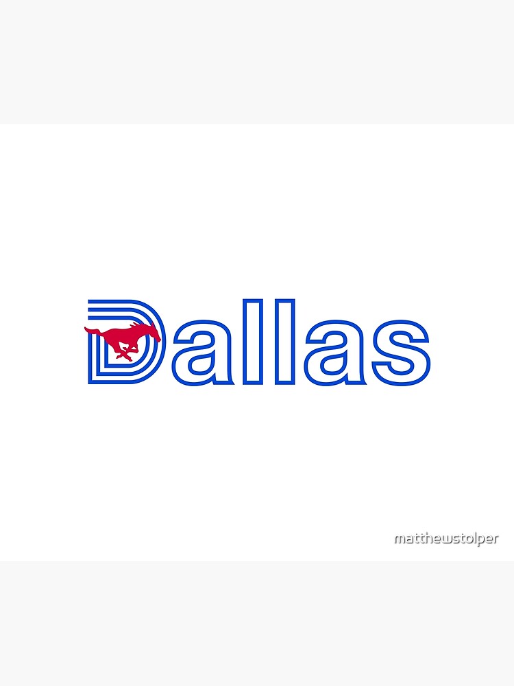 "SMU Dallas Text Mustang " Shower Curtain for Sale by matthewstolper