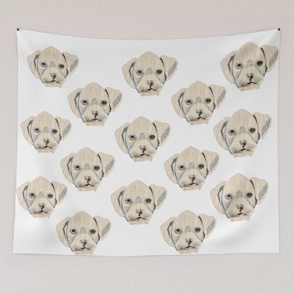 Item preview, Pisco the white Boxer Puppy designed and sold by FRANCO AMERICANO.
