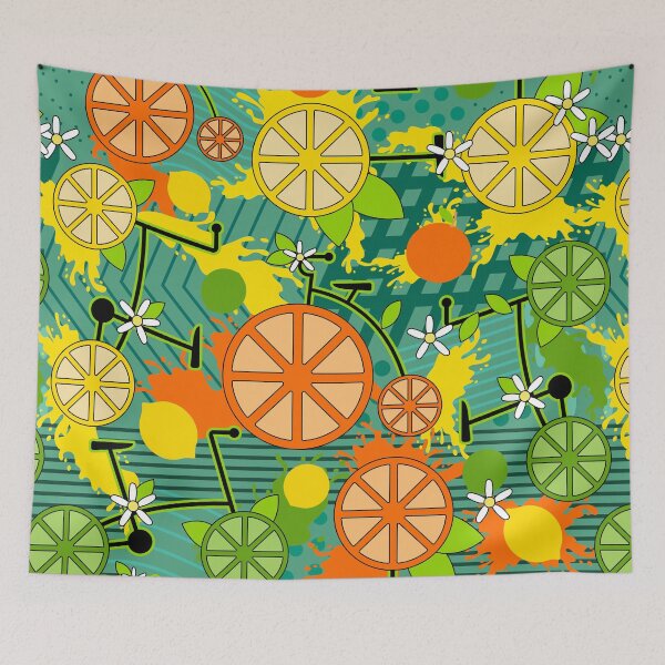 Item preview, Citrus Pop Bikes Art designed and sold by winkeltriple.
