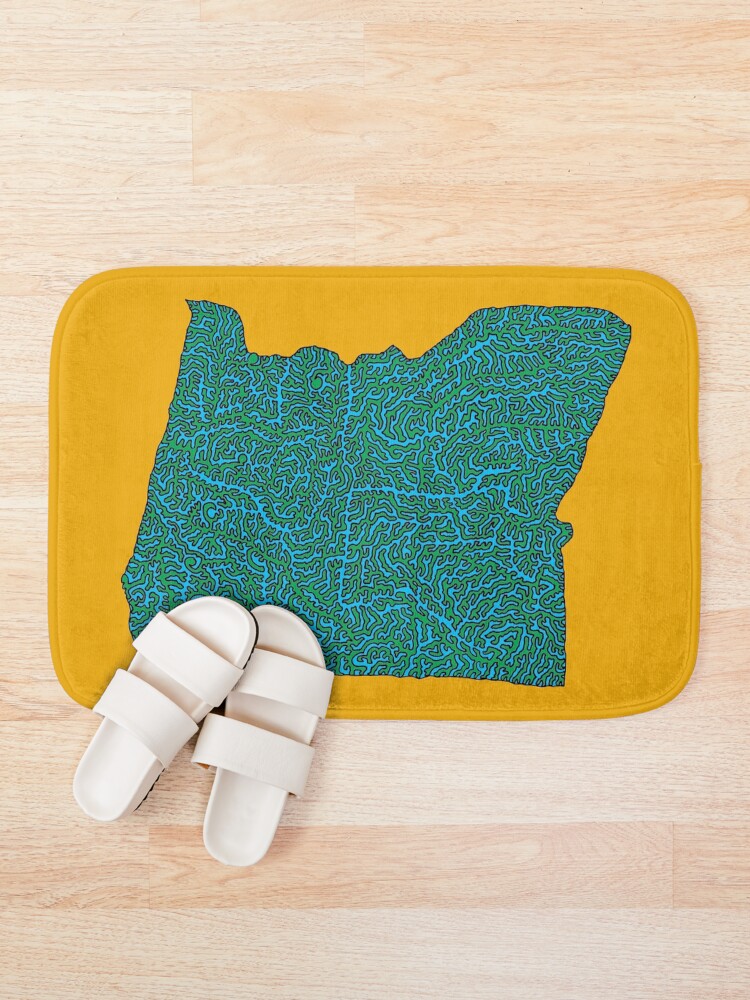 Thumbnail 1 of 6, Bath Mat, Oregon designed and sold by MaxwellAbstract.