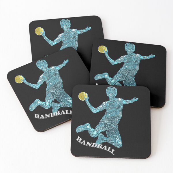 Item preview, Handball player blue silhouette designed and sold by Astralia.