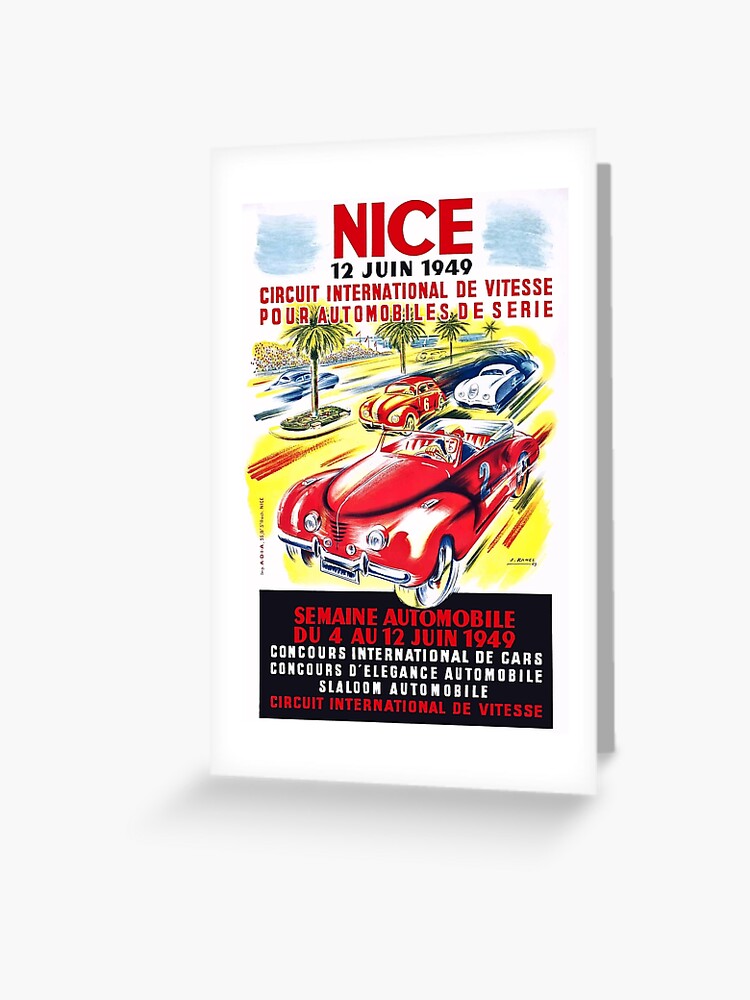 1929 Antibes Grand Prix Vintage Auto Racing Poster 6 sizes, matte+glossy avail