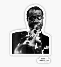 Iconic Stars Louis Armstrong Sticker