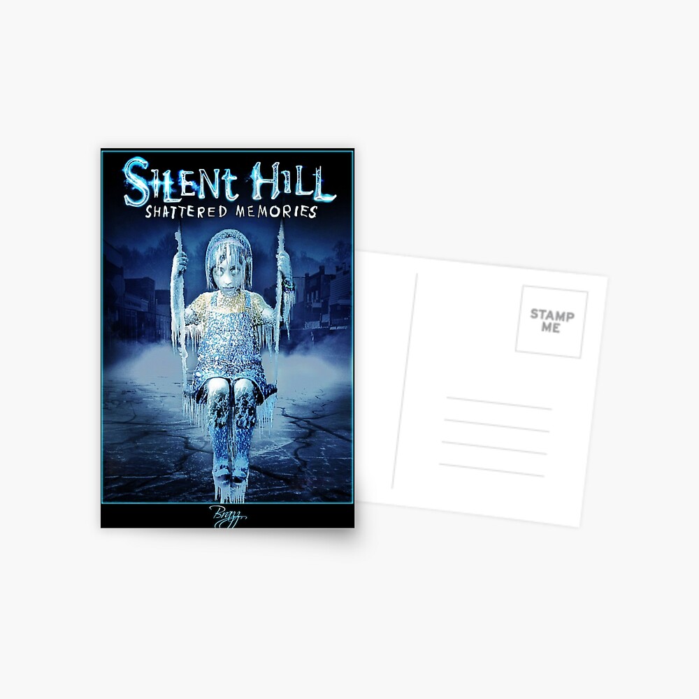 Silent Hill Shattered Memories Box Art Cover Original Postcard By Lilflipjimmy Redbubble