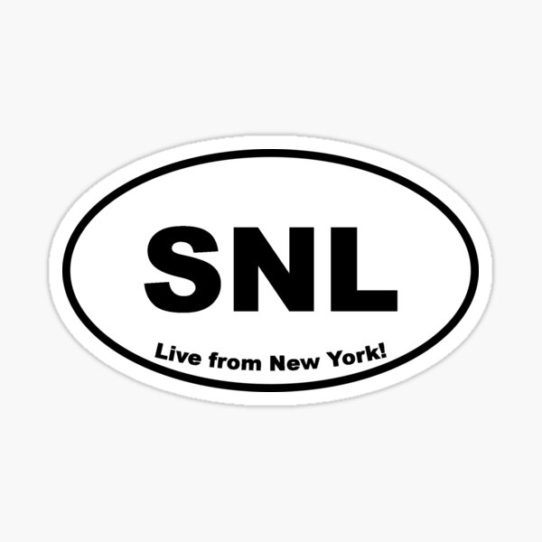 Artikel-Vorschau von Live vom New Yorker SNL-Autoaufkleber, designt und verkauft von dumbassallie.