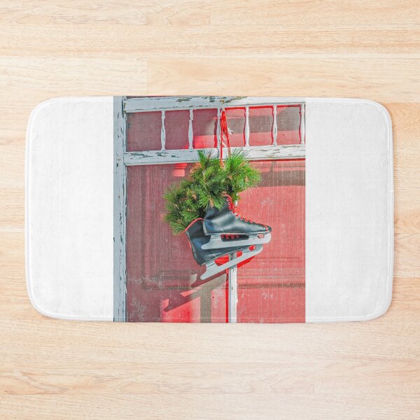Item preview, Red and Black Ice Skates on a Door designed and sold by Sue Smith.