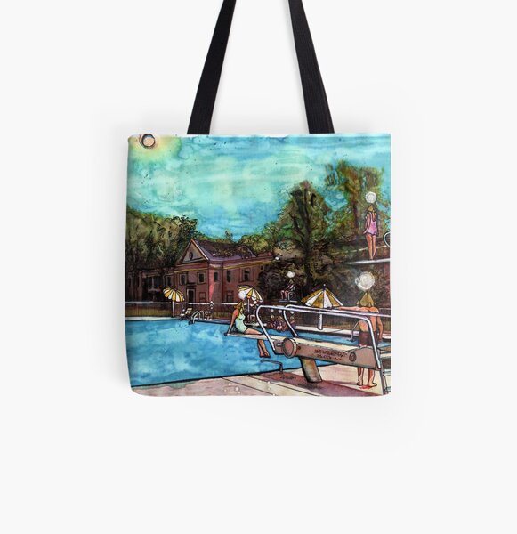 Poolside with The Jaynes No. 3 All Over Print Tote Bag