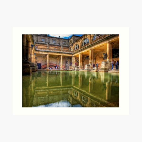 The Great Bath, in Bath, U.K. Art Print