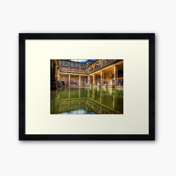 The Great Bath, in Bath, U.K. Framed Art Print