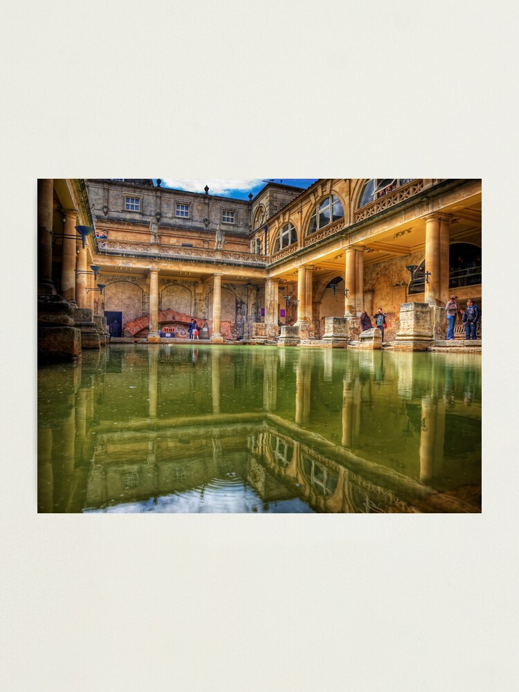 Alternate view of The Great Bath, in Bath, U.K. Photographic Print