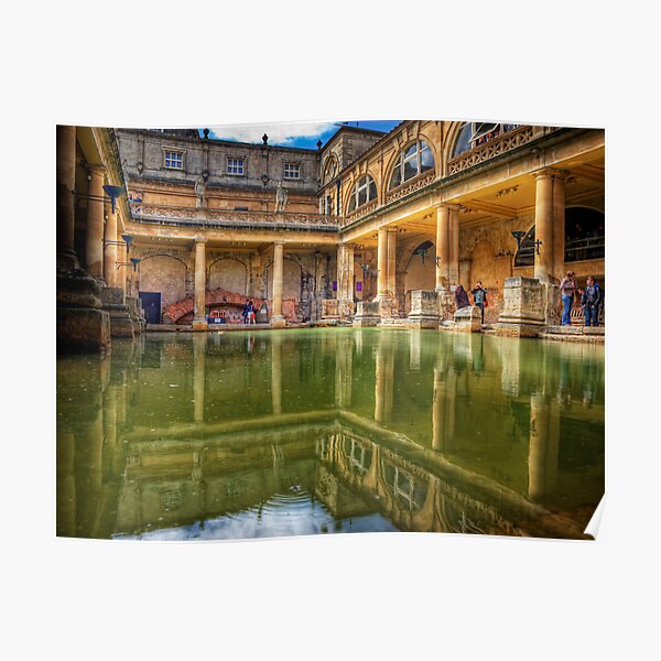 The Great Bath, in Bath, U.K. Poster