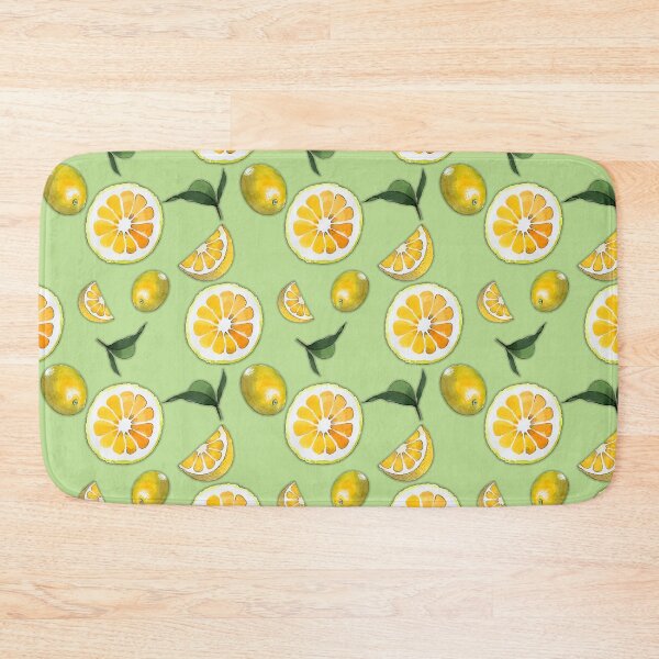 Item preview, Citrus Lemon Pattern on Green designed and sold by GraphicAllusion.