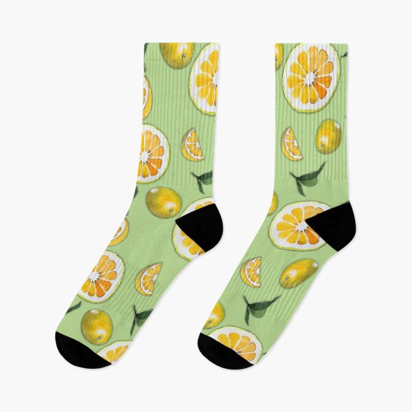 Item preview, Citrus Lemon Pattern on Green designed and sold by GraphicAllusion.