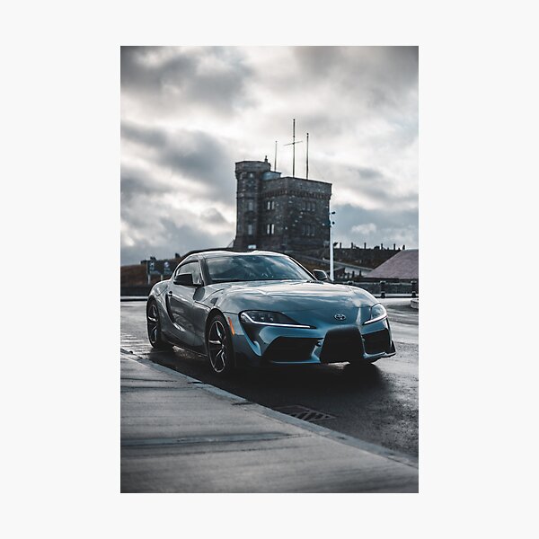 silver 2020 toyota supra gr Photographic Print