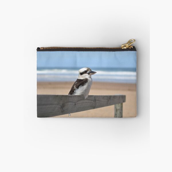 Item preview, Kookaburra Sitting on Wooden Handrail at North Avoca Beach NSW Central Coast of Australia designed and sold by suziq1962.
