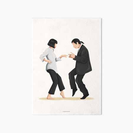Pulp Fiction Twist Dance | Pop Culture Art Art Board Print