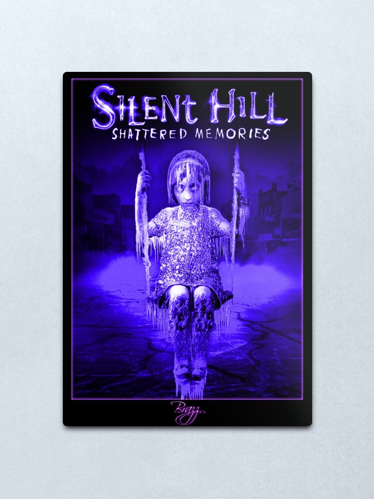 Silent Hill Shattered Memories Box Art Cover Hell Frozen Rain Brazz Metal Print By Lilflipjimmy Redbubble