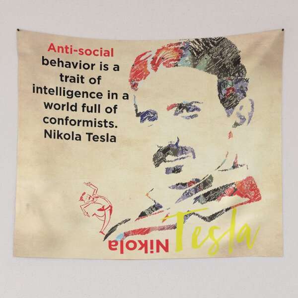 Item preview, Nikola Tesla inspirational quotation | Nikola Tesla designed and sold by KARTICK DUTTA.