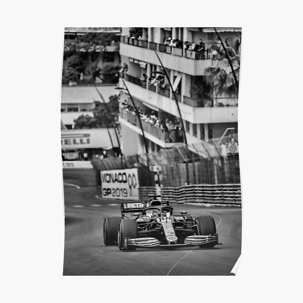 Lewis Hamilton Monaco Poster