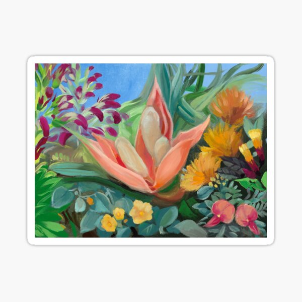 Dreamy Hawaiian Floral Sticker