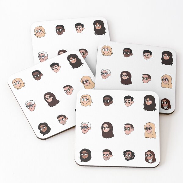 Item preview, The Good Place Characters designed and sold by SideQuestDoodles.