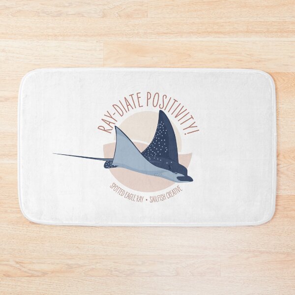 Item preview, Ray-diate Positivity - Spotted Eagle Ray w/sun designed and sold by thesailfish.