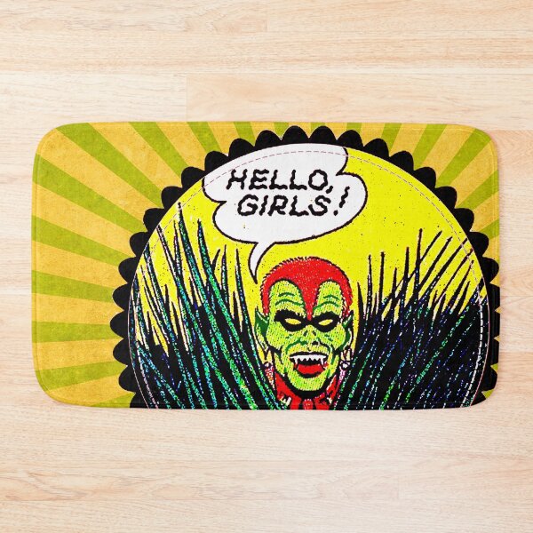 Item preview, Funny Comic Book Hello Girls! Retro Green Alien designed and sold by Art2Me.