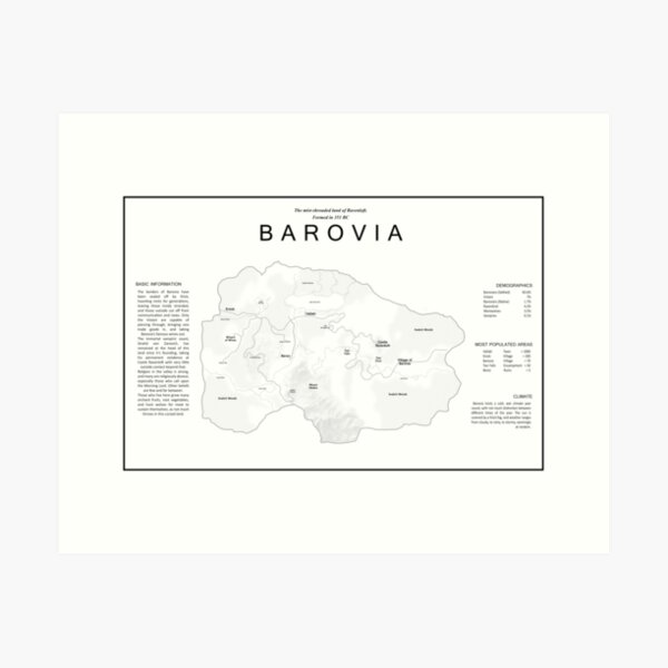 Item preview, Minimalist Barovia Ravenloft Map designed and sold by SweetDelilahs.