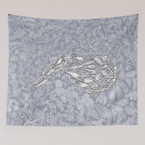 Item preview, Vertebrata (Early Vertebrates) - Evolution - Blue Background designed and sold by EvolutionPoster.