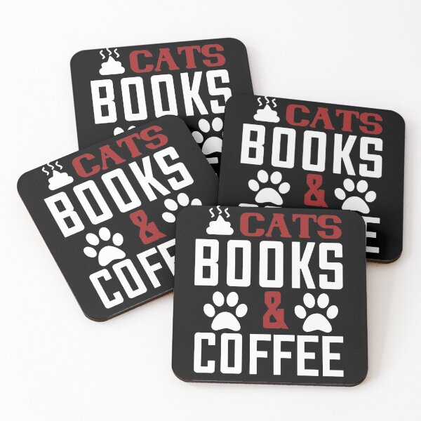 Item preview, Cats, books and coffee designed and sold by Taz-Clothing.