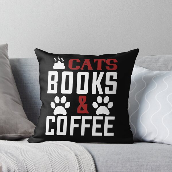 Item preview, Cats, books and coffee designed and sold by Taz-Clothing.