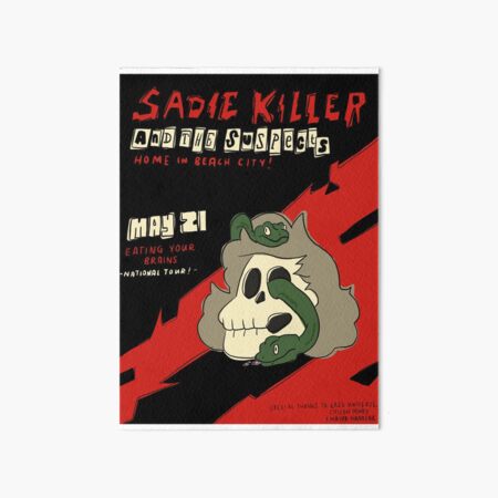 Item preview, Sadie Killer and the Suspects Band Tour Poster designed and sold by emloveswaffles.