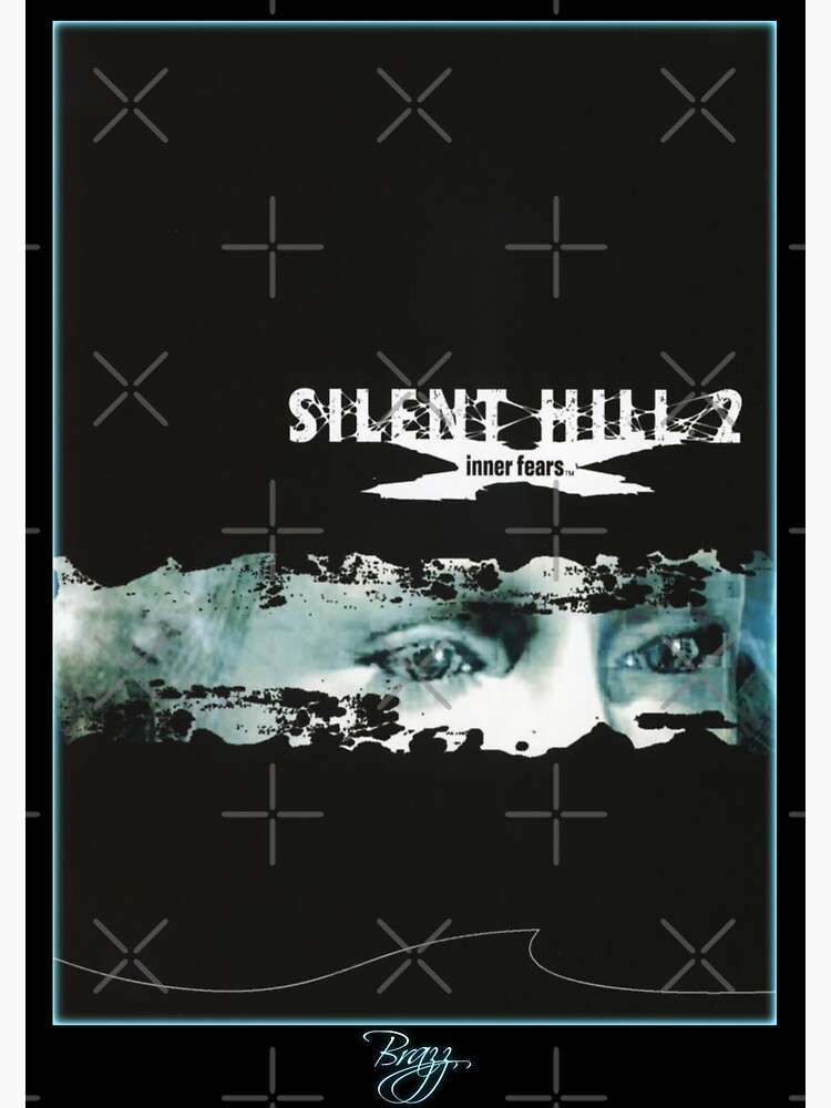 Disover Silent Hill 2 - Ps2 Director's Cut (Blue Box, Neon Blue Line) Premium Matte Vertical Poster