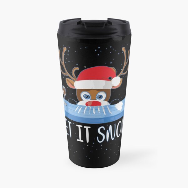 Let It Snow Reindeer Travel Mug