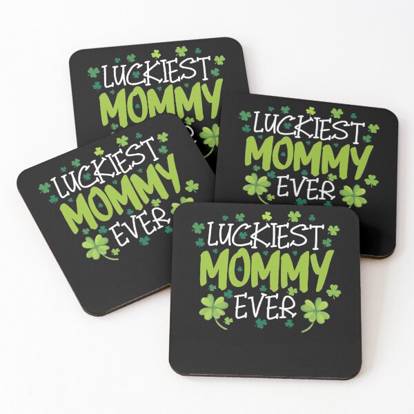 Item preview, Luckiest Mommy Ever Shamrocks St Patricks Day  designed and sold by Dolphin Graphic.