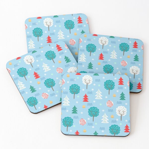 Item preview, Sweet Colorful Christmas Trees designed and sold by pugmom4.