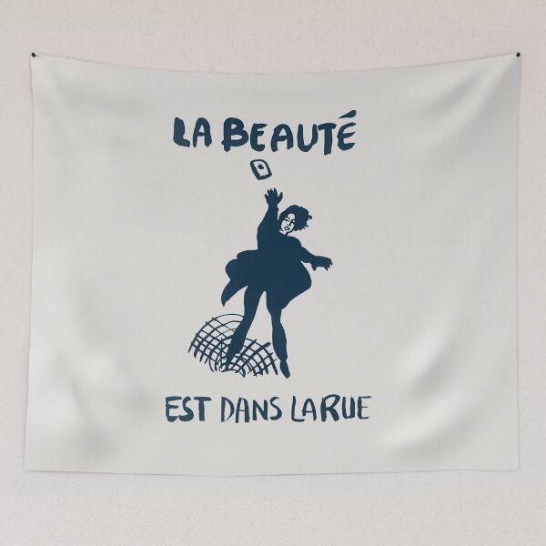 Item preview, ! NEW ! Paris Revolt, Mai 68: 'LA BEAUTE EST DANS LA RUE': The Original Thrown iPhone in Darkest Blue on Bone Grey designed and sold by Day Chapman.