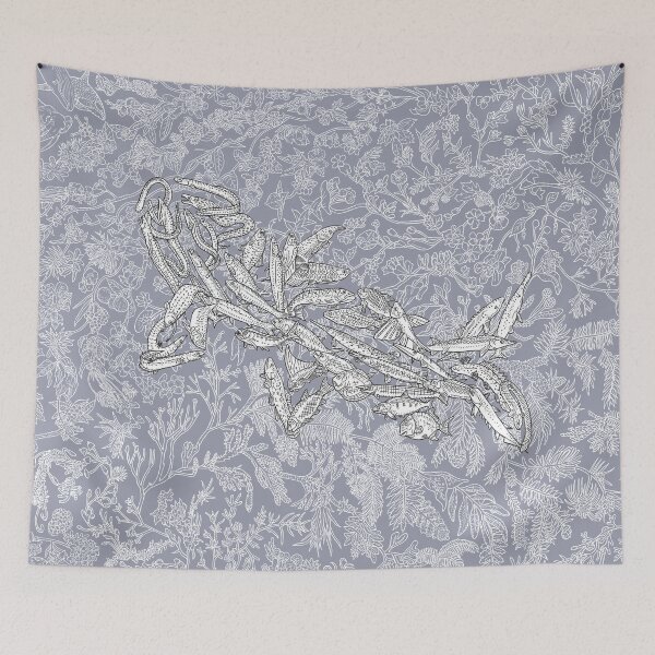 Item preview, Actinopterygii - Ray Finned Fish - Blue Background designed and sold by EvolutionPoster.