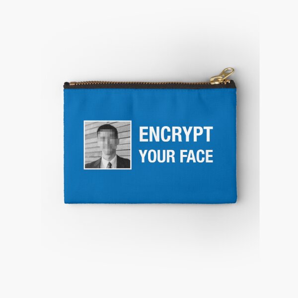 Item preview, Encrypt Your Face - Blue designed and sold by MOREDANKMEMES.