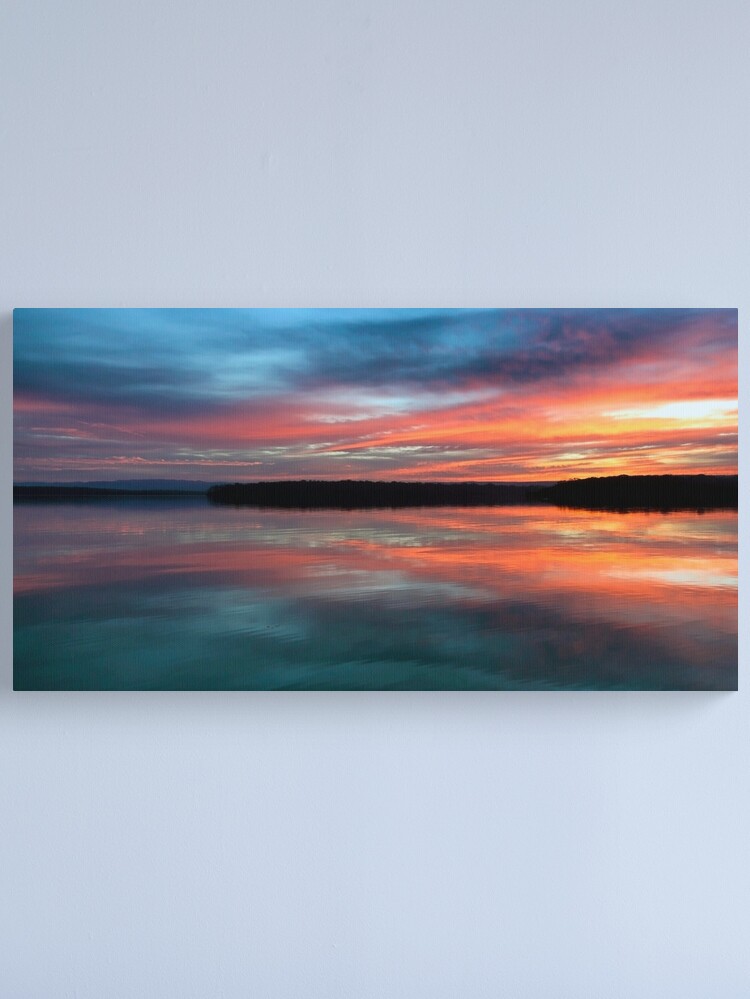 Canvas Print, Late Autumn Sunset designed and sold by Rainphotography