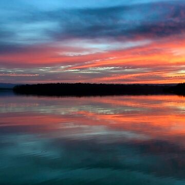 Artwork thumbnail, Late Autumn Sunset by Rainphotography