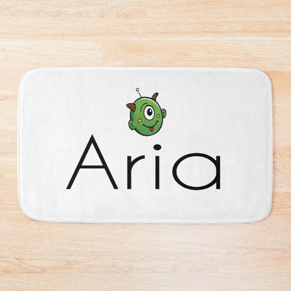 Item preview, Aria Name Cute Monster designed and sold by ProjectX23.