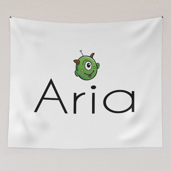Item preview, Aria Name Cute Monster designed and sold by ProjectX23.