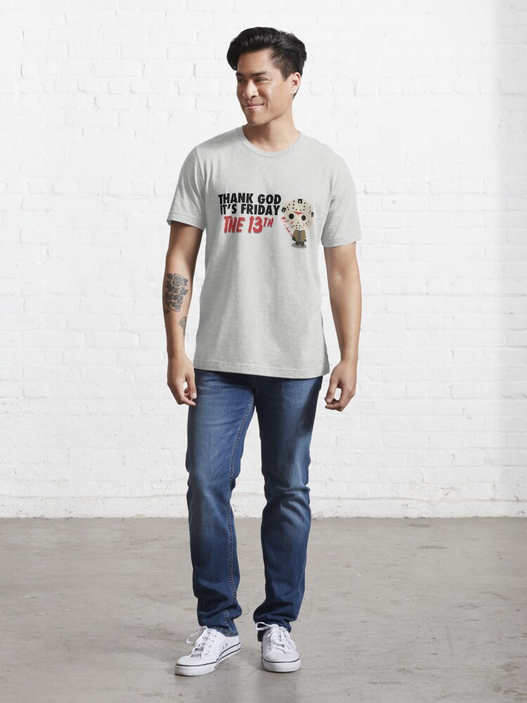 Alternate view of Thank God It's Friday the 13th Essential T-Shirt