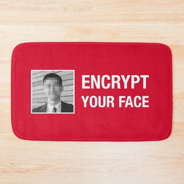Item preview, Encrypt Your Face - Red designed and sold by MOREDANKMEMES.