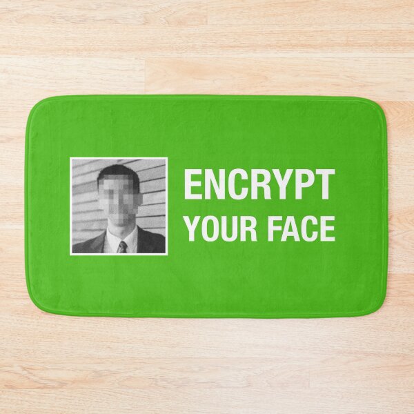 Item preview, Encrypt Your Face - Green designed and sold by MOREDANKMEMES.