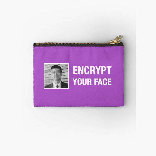 Item preview, Encrypt Your Face - Purple designed and sold by MOREDANKMEMES.