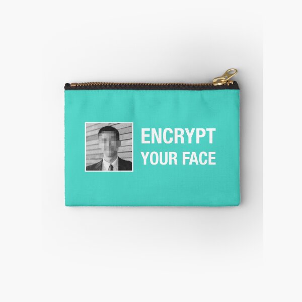 Item preview, Encrypt Your Face - Teal designed and sold by MOREDANKMEMES.