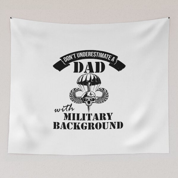 Item preview, Dad with military background designed and sold by Cutebutfunny.