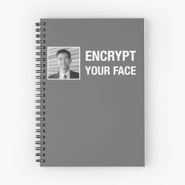 Item preview, Encrypt Your Face - Grey / Gray designed and sold by MOREDANKMEMES.